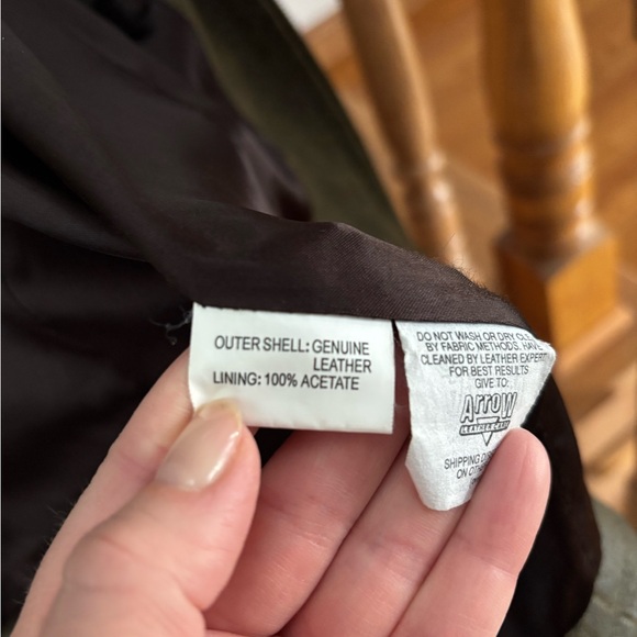 Vintage 90’s Isabella Bird Genuine Leather Biker Jacket with Floral Embroidery - Picture 6 of 8